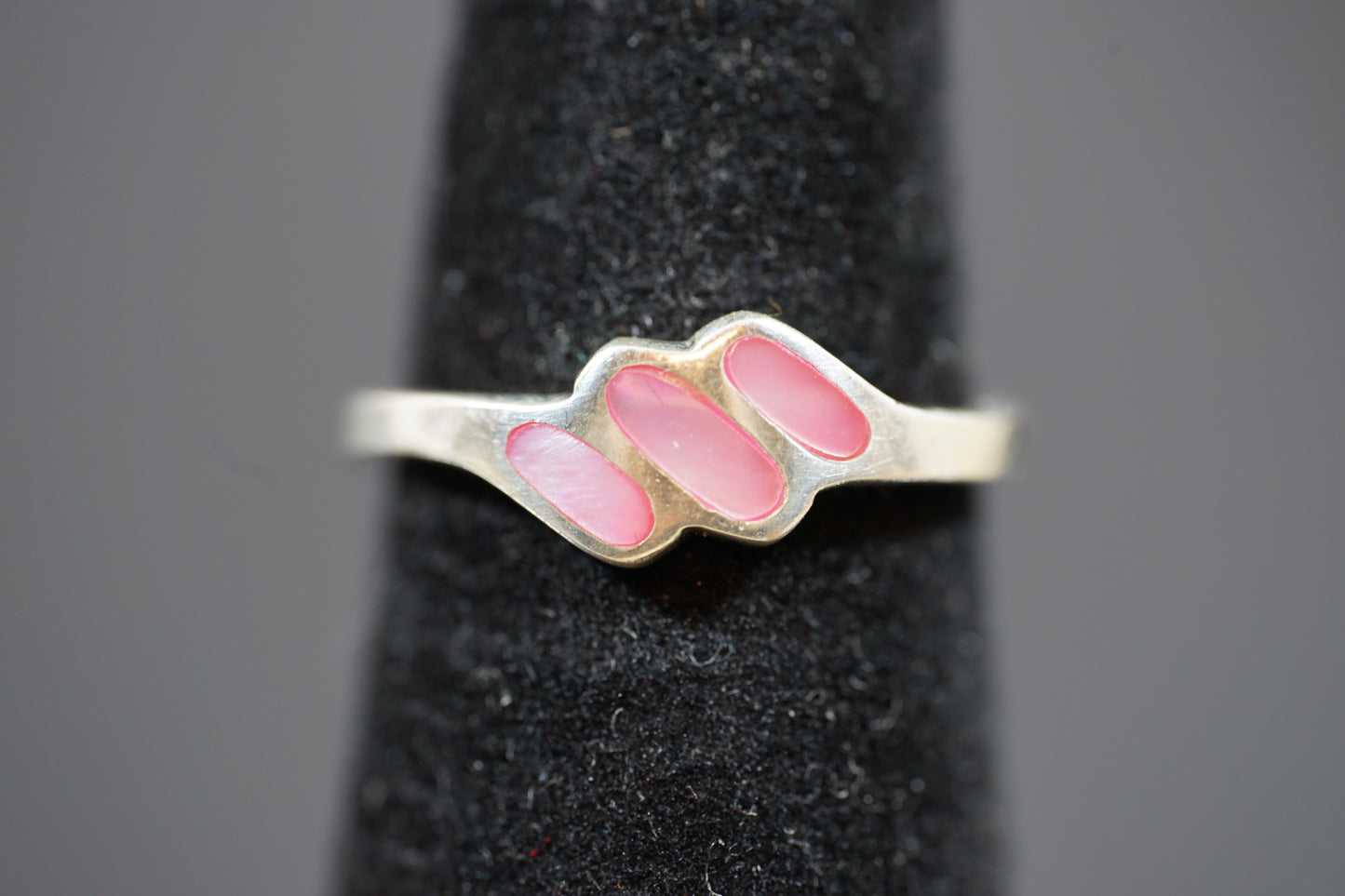 Silver Ring With Three Gemstones
