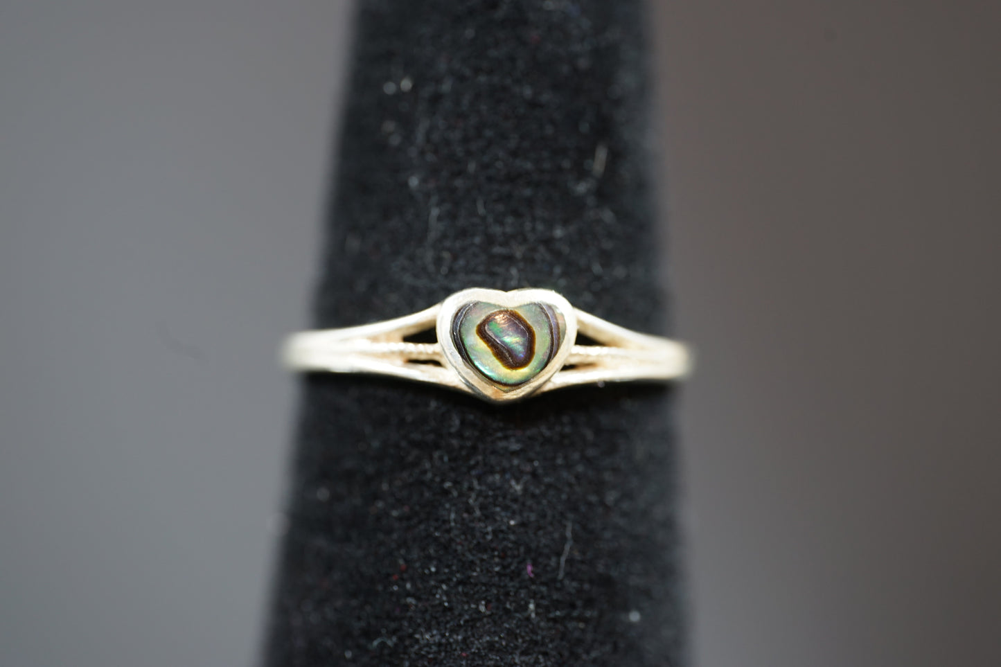 Silver Ring With Gemstone Heart