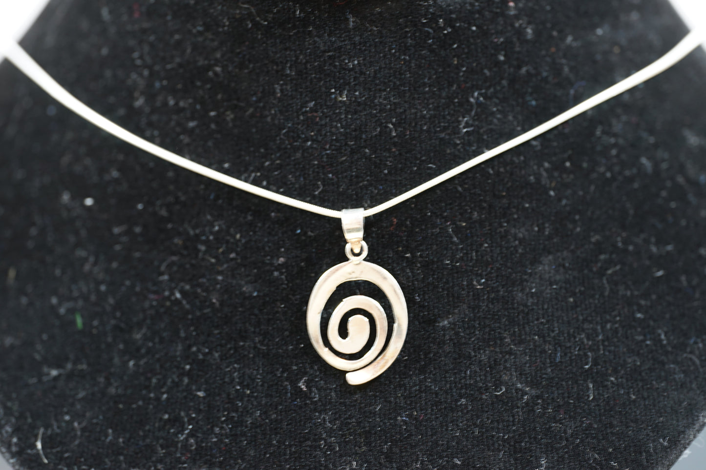 Big Swirl Silver Pendant