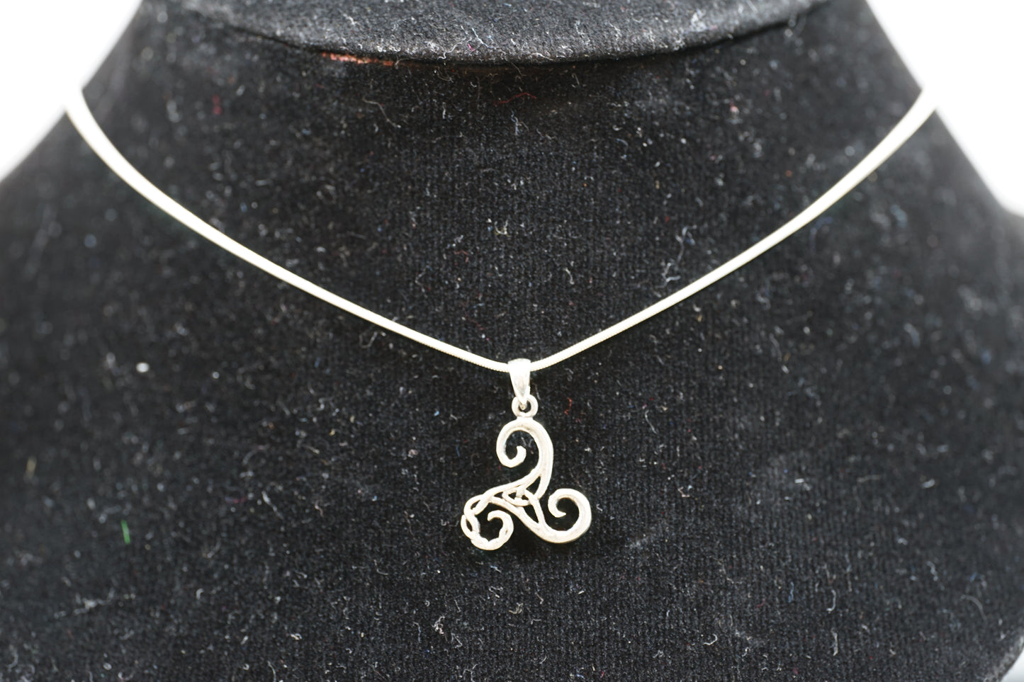 Intricate Celtic Triskele Silver Pendant