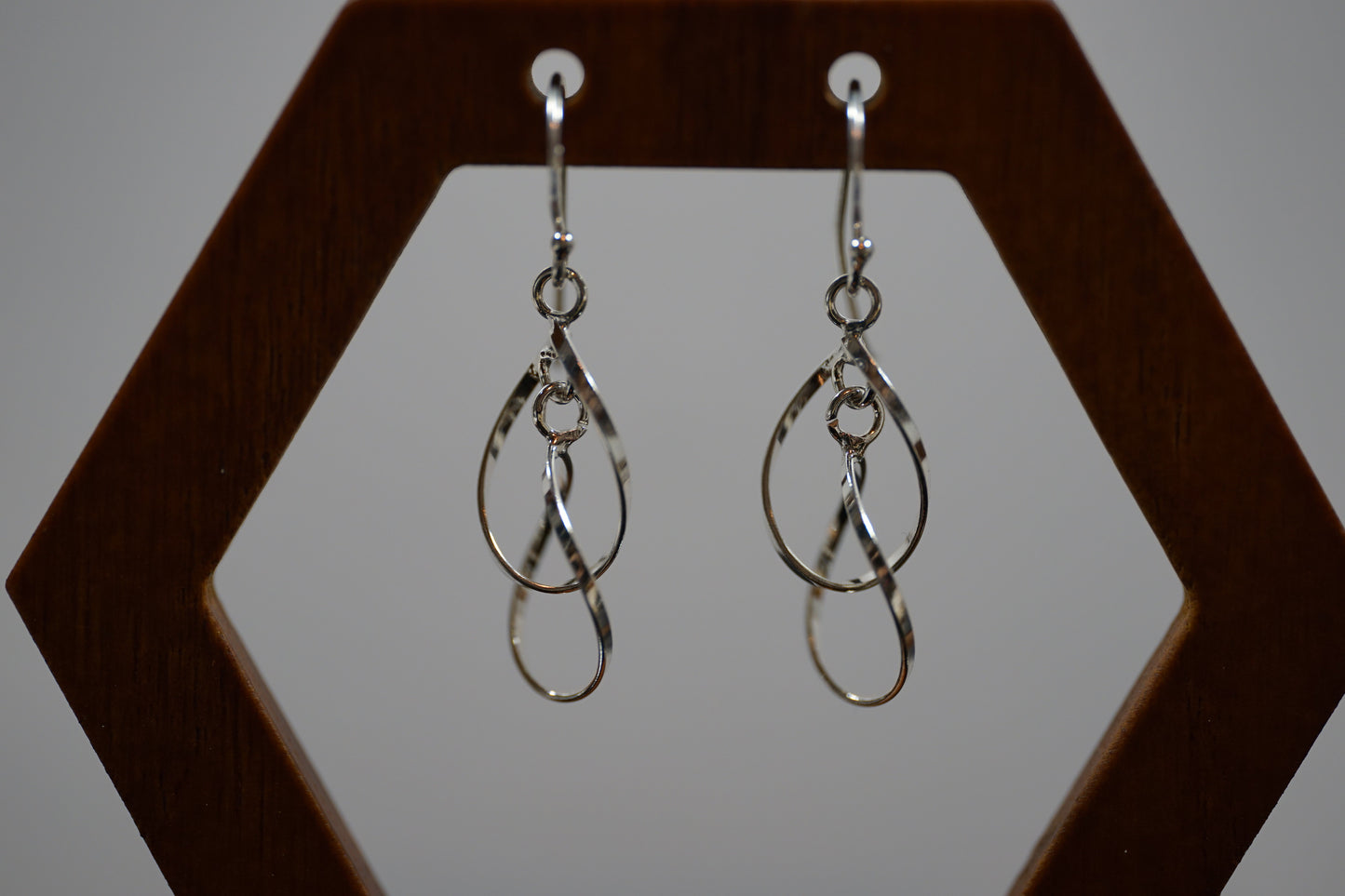 Elegant Dangling Silver Earrings