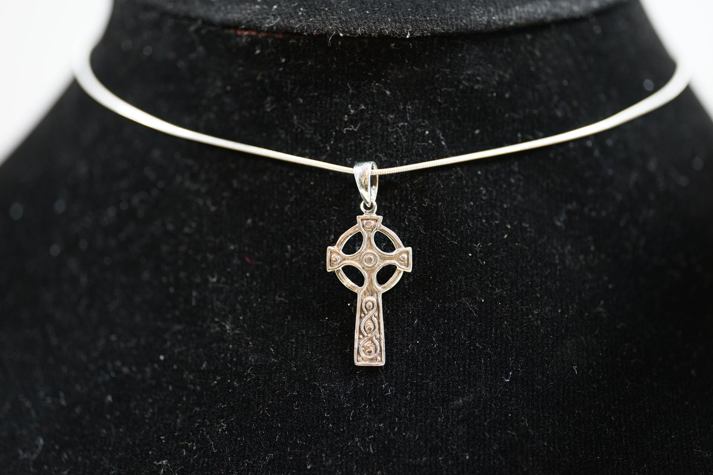Celtic Cross Silver Pendant