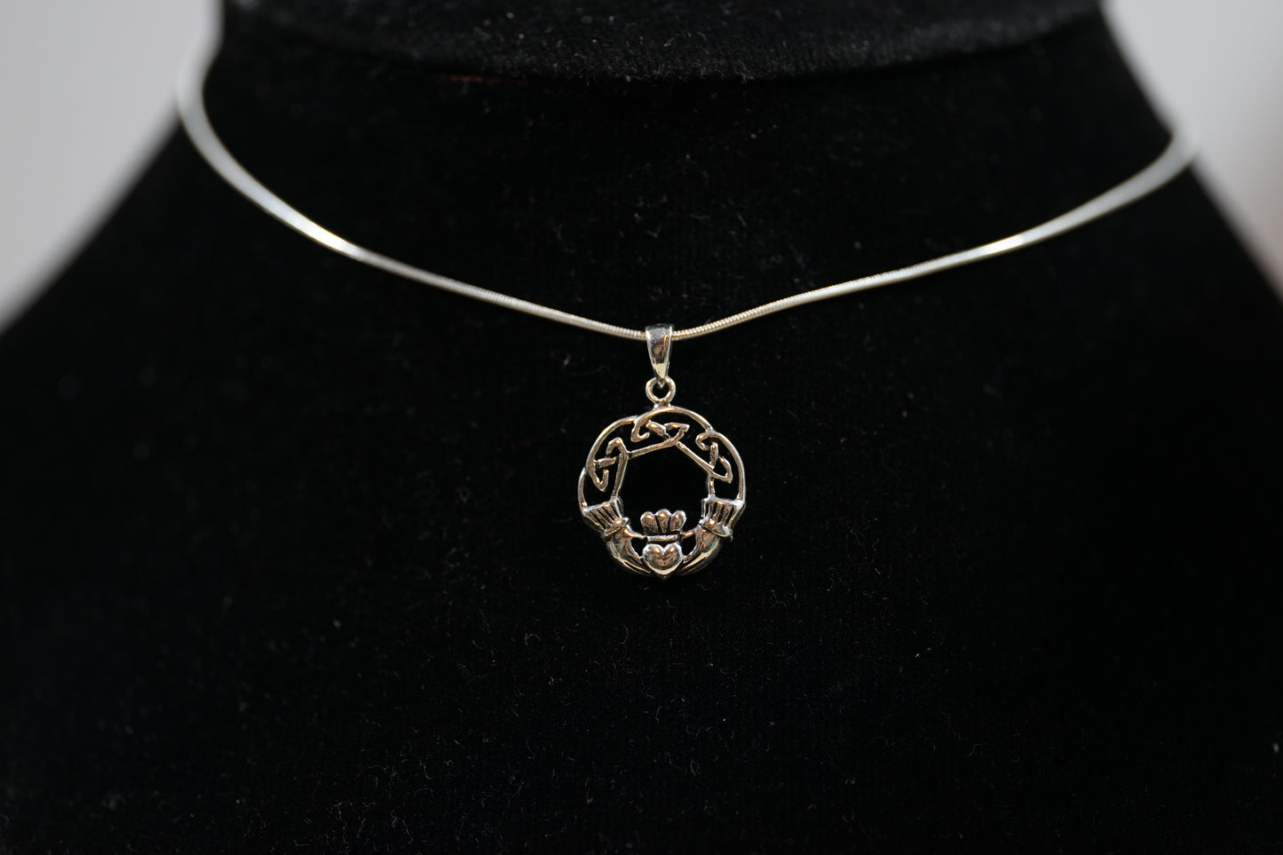Claddagh Silver Pendant