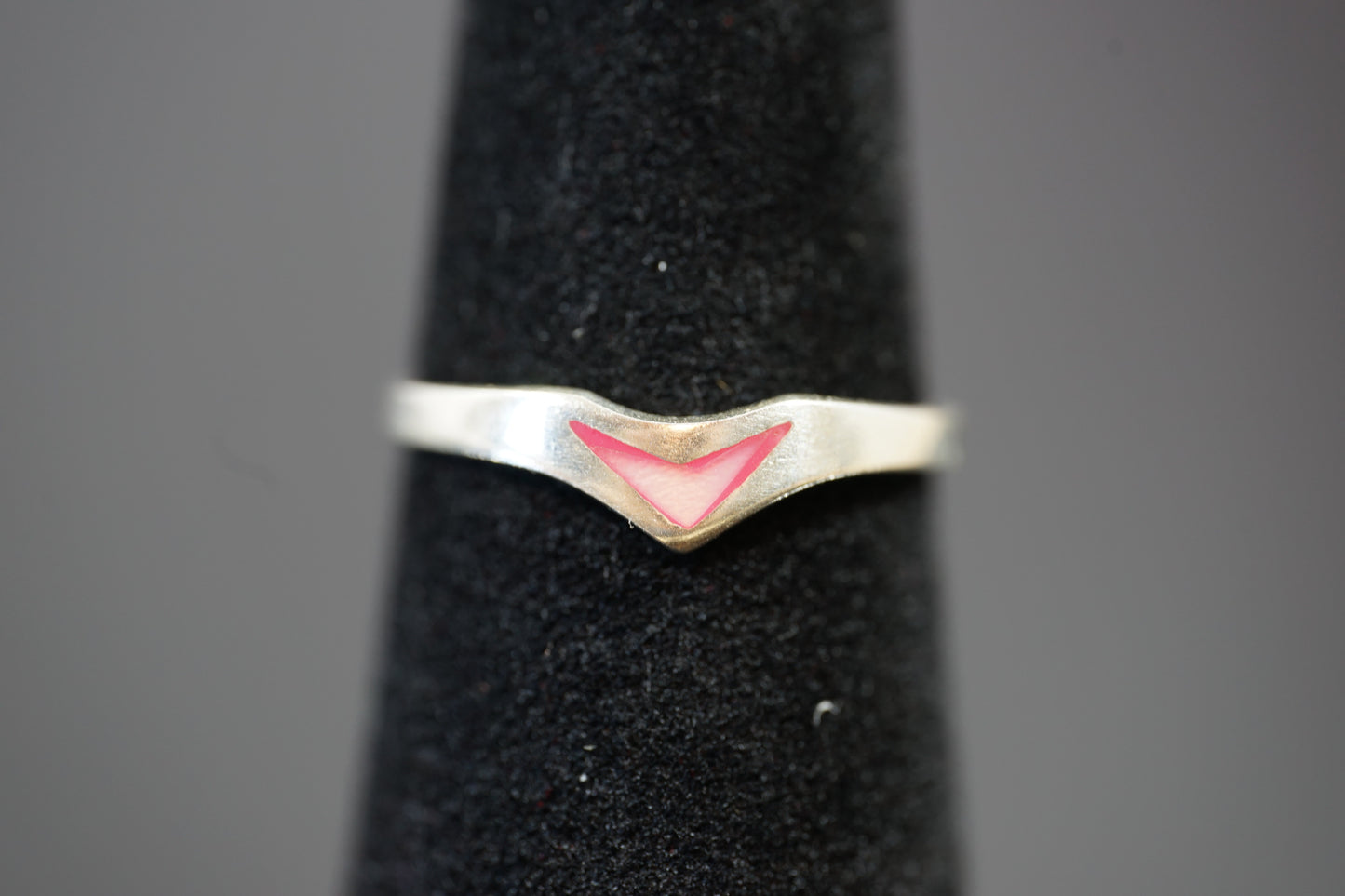 Silver Ring With Pointed Gemstone