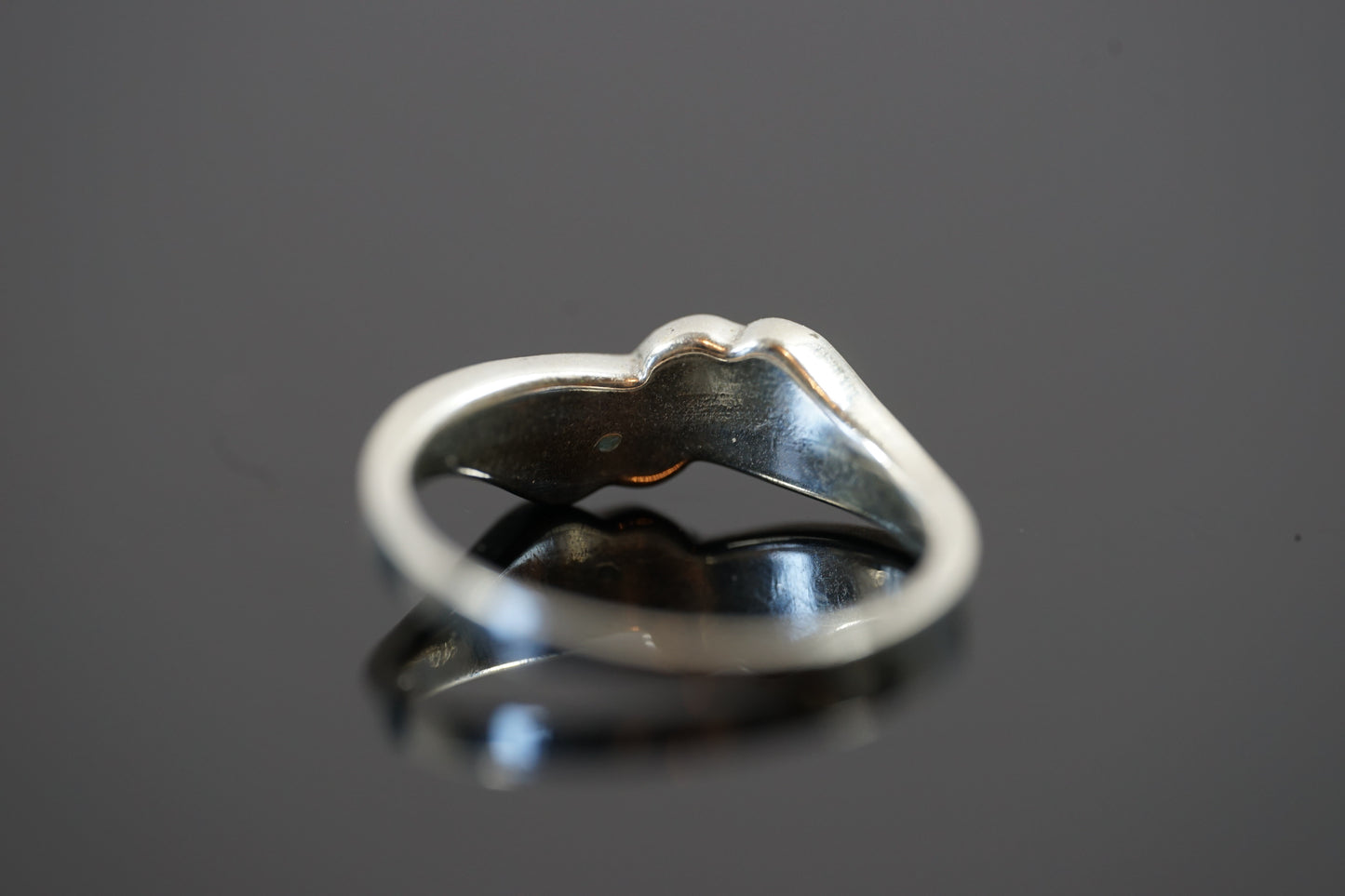 Silver Ring With Four drop-shaped Gemstones