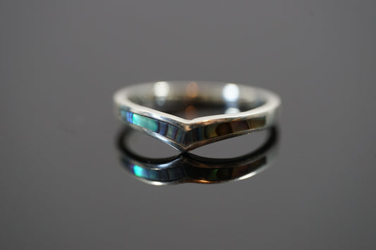 Silver Ring With Colourful Tipped Detail