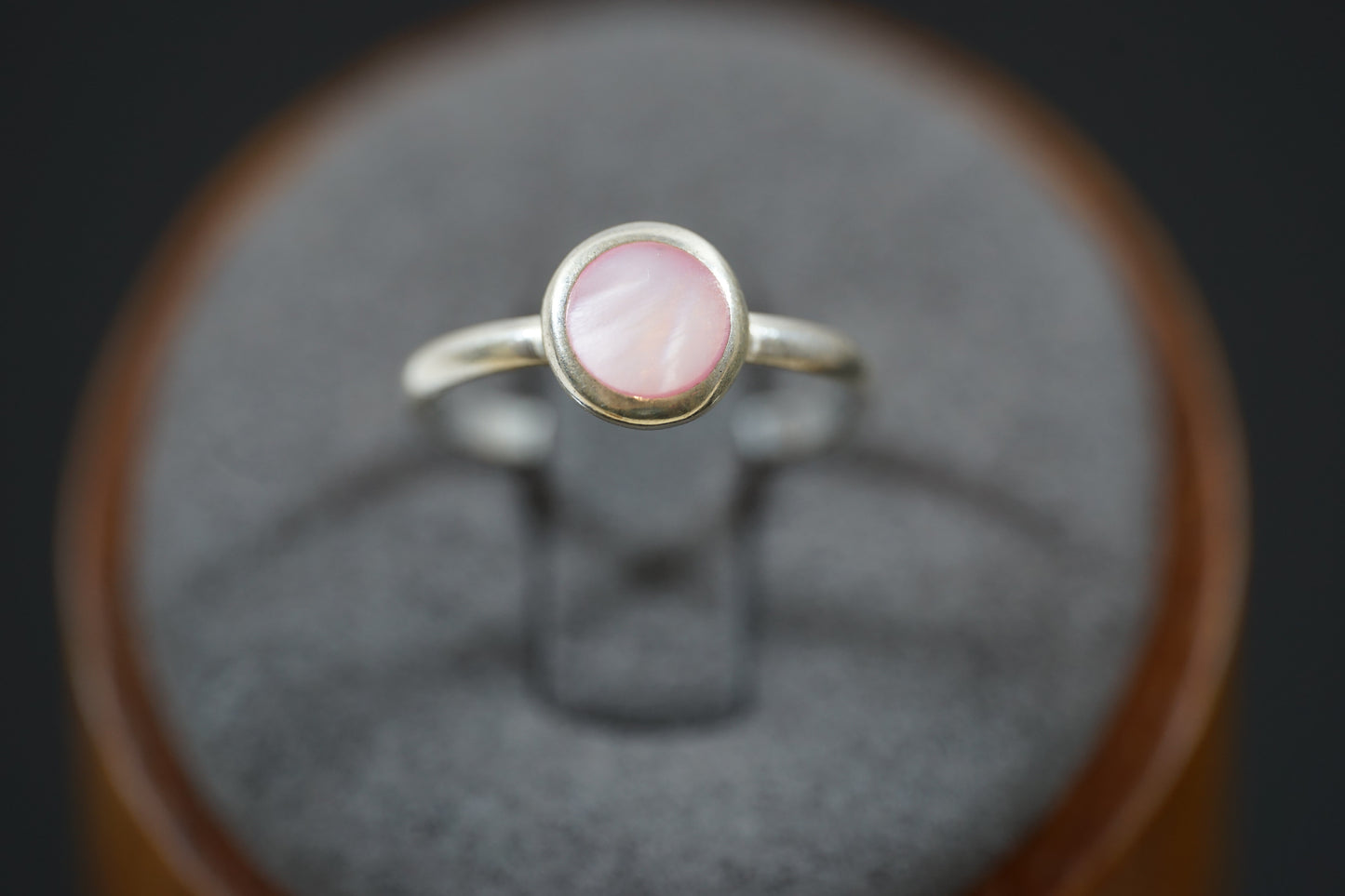 Silver Ring With Colourful Round Gemstone