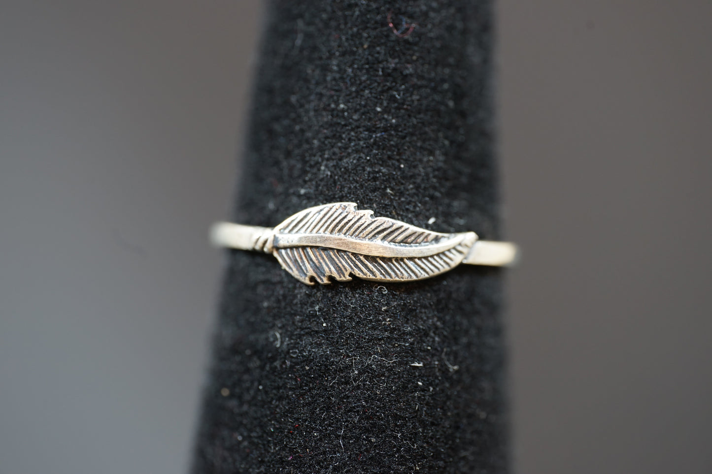 Silver Feather Ring