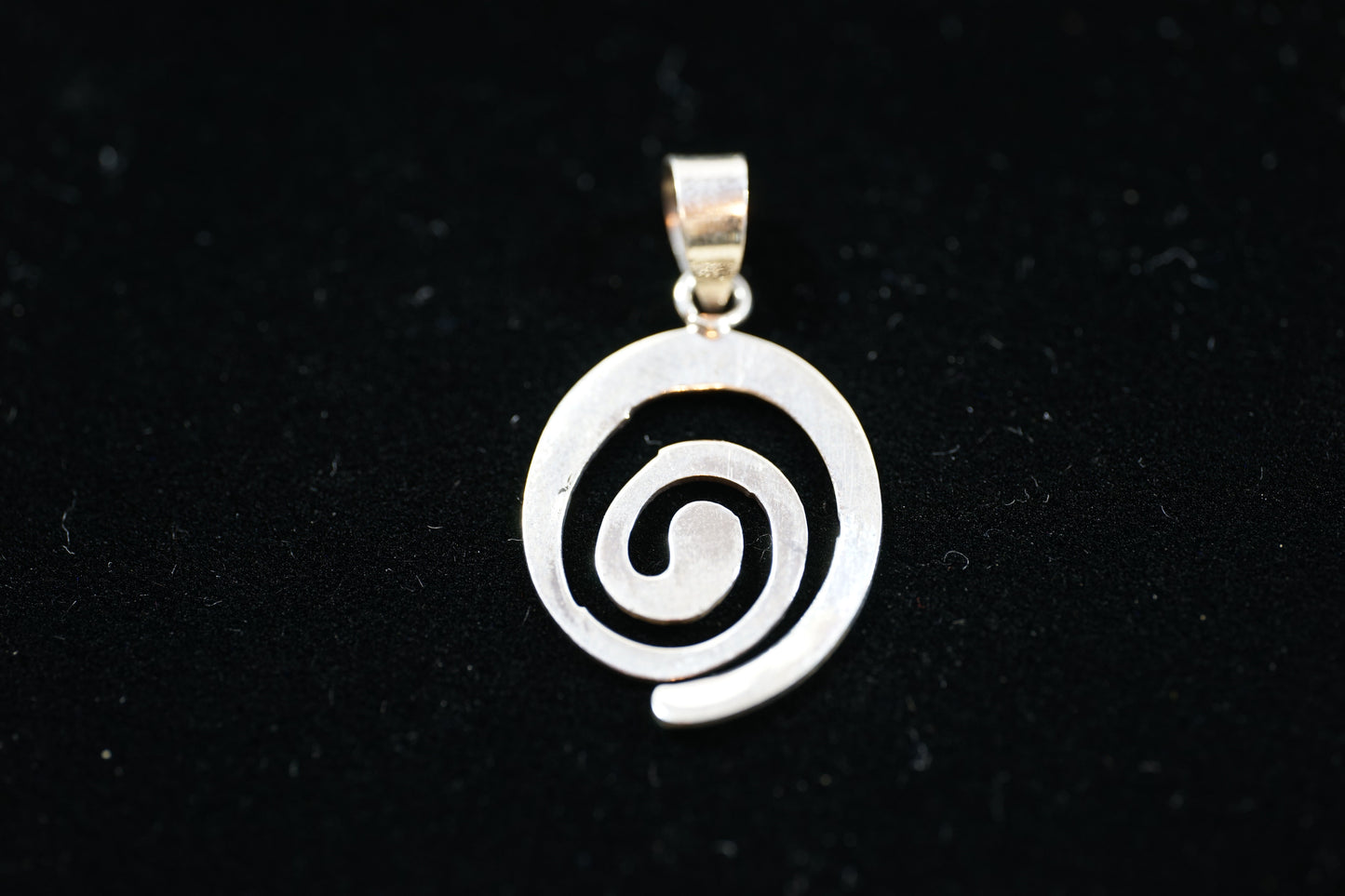 Big Swirl Silver Pendant