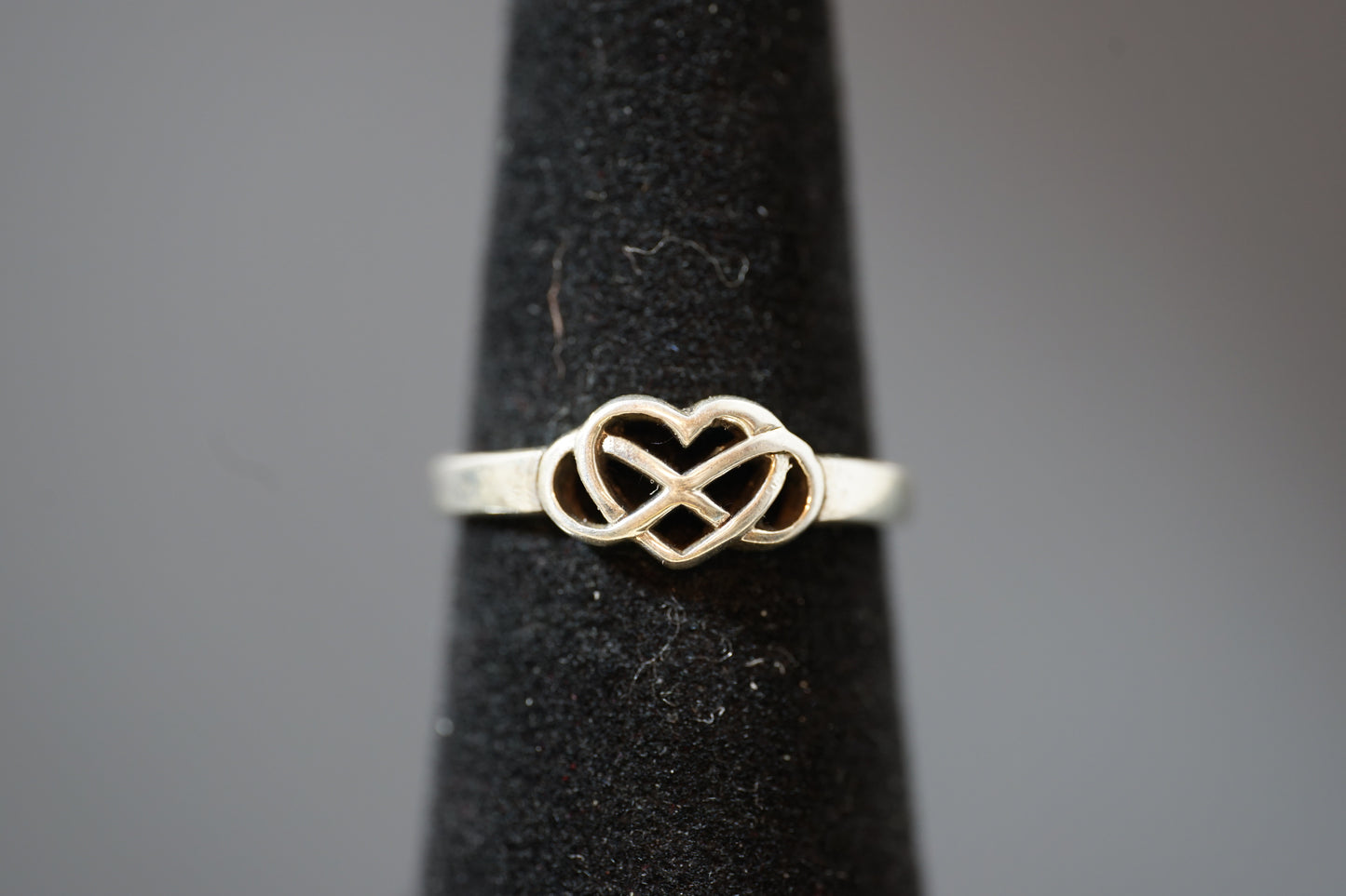 Infinity Heart Silver Ring