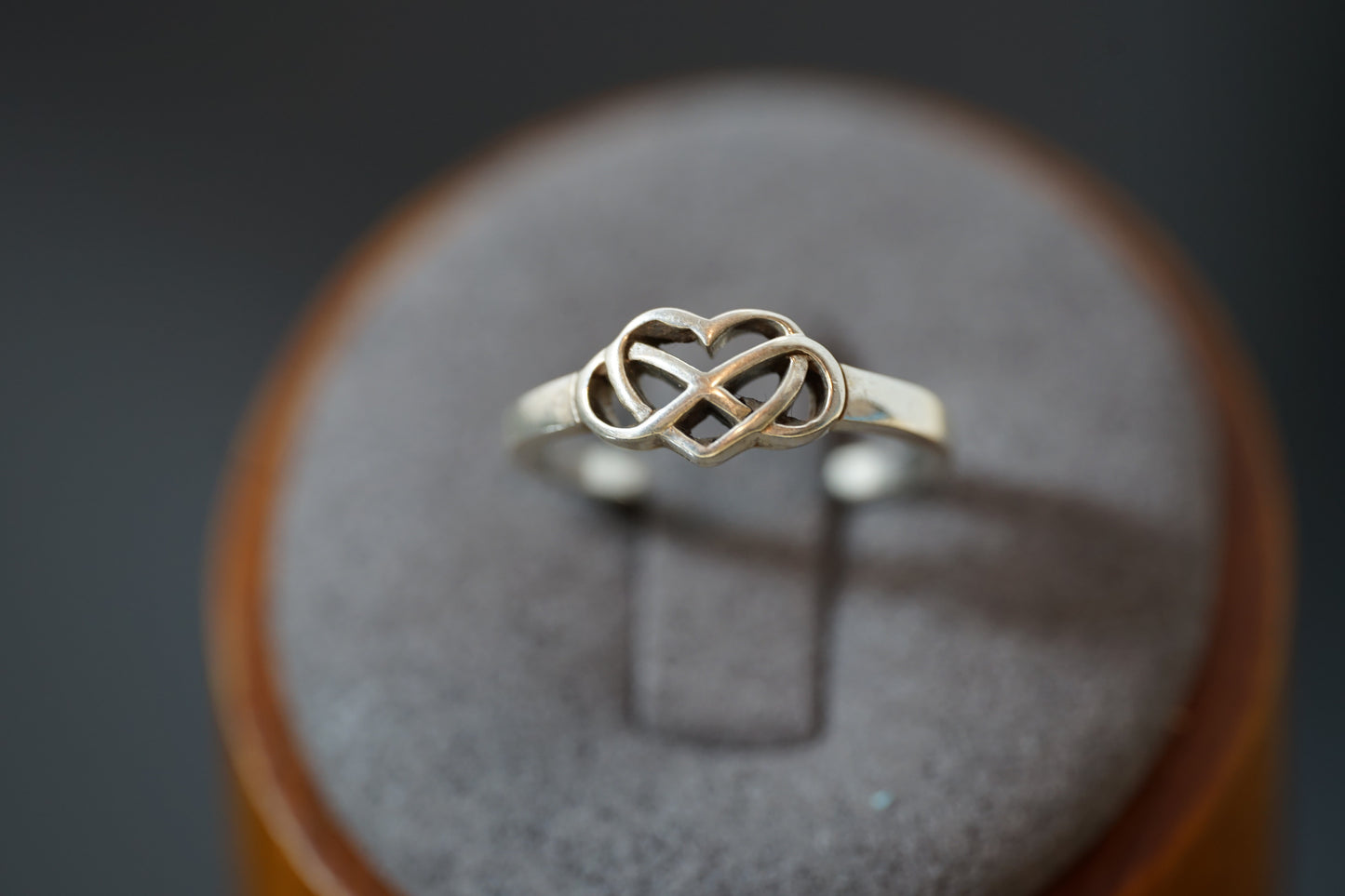 Infinity Heart Silver Ring