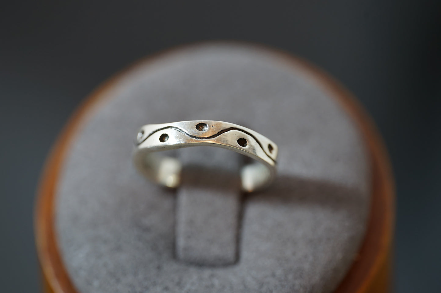 Elegantly Engraved Silver Band Ring