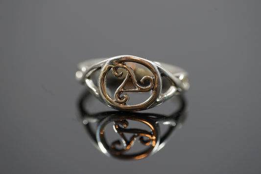 Celtic Wheel Silver Ring