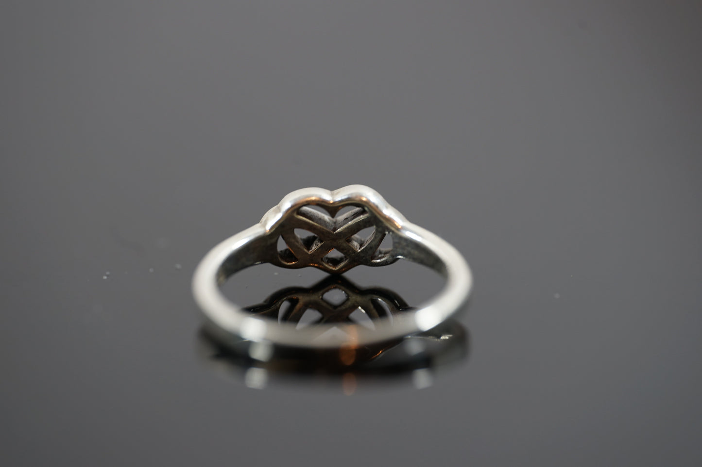 Infinity Heart Silver Ring