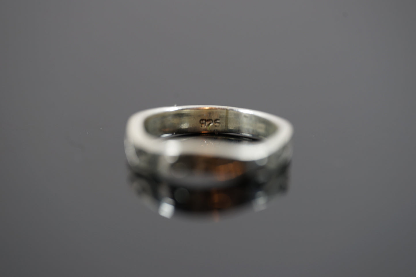 Elegantly Engraved Silver Band Ring