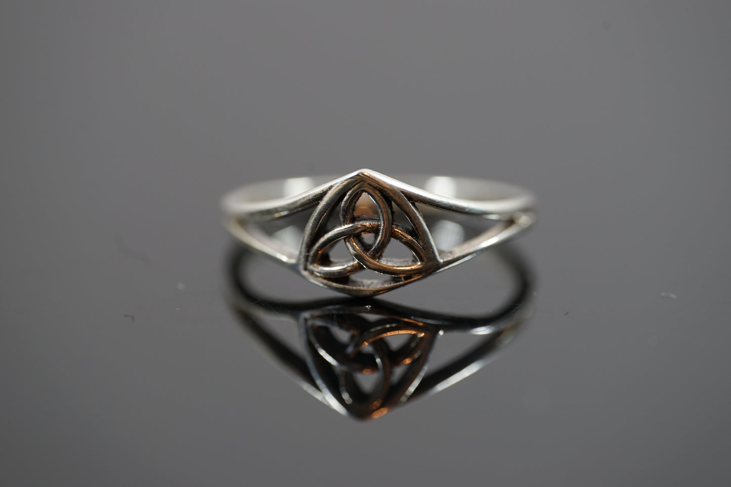 Trinity Knot Silver Ring