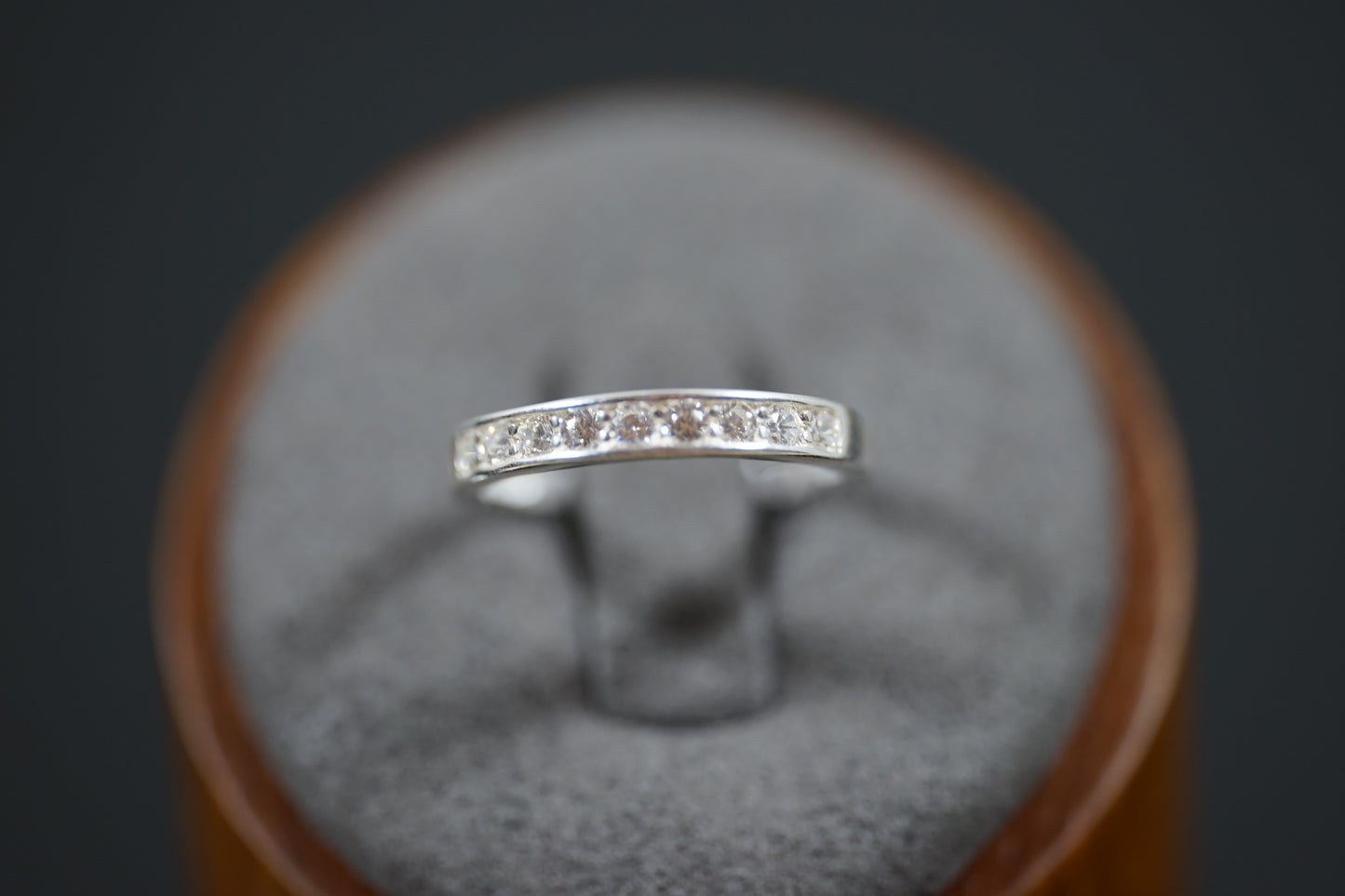 Cubic Zirconia Silver Band Ring