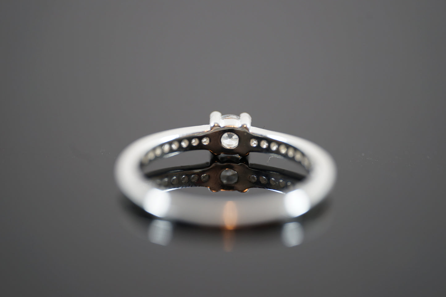 Cubic Zirconia Silver Band