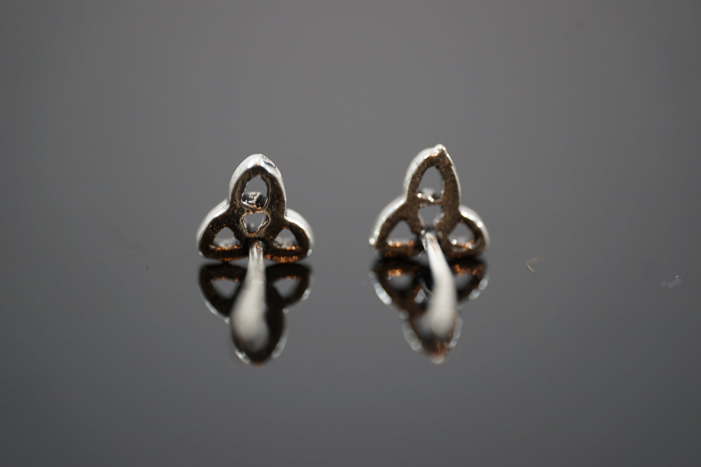 Celtic Knot Silver Stud Earrings