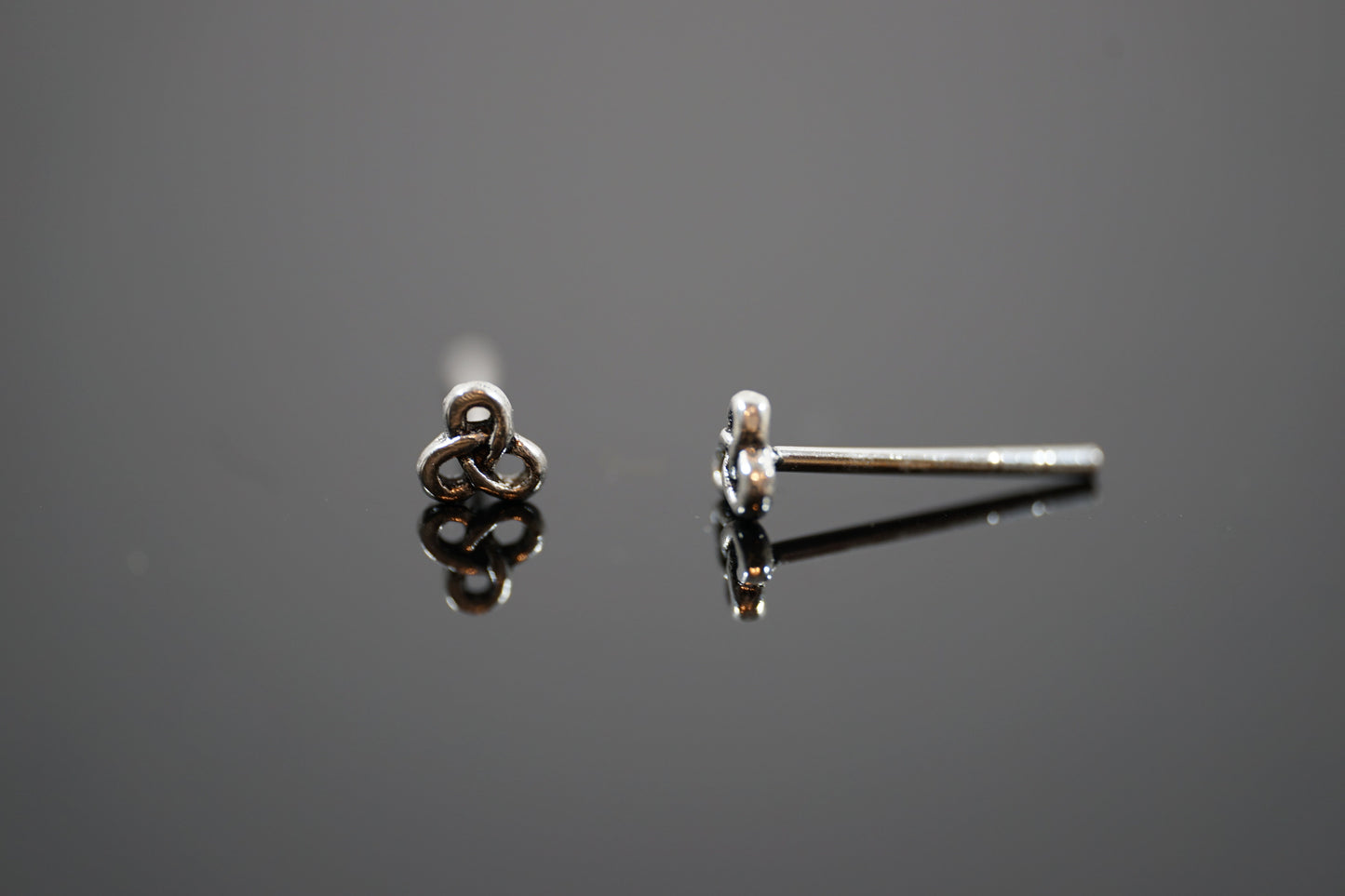 Mini Celtic Knot Silver Studs