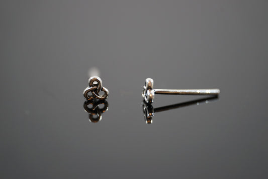 Mini Celtic Knot Silver Studs