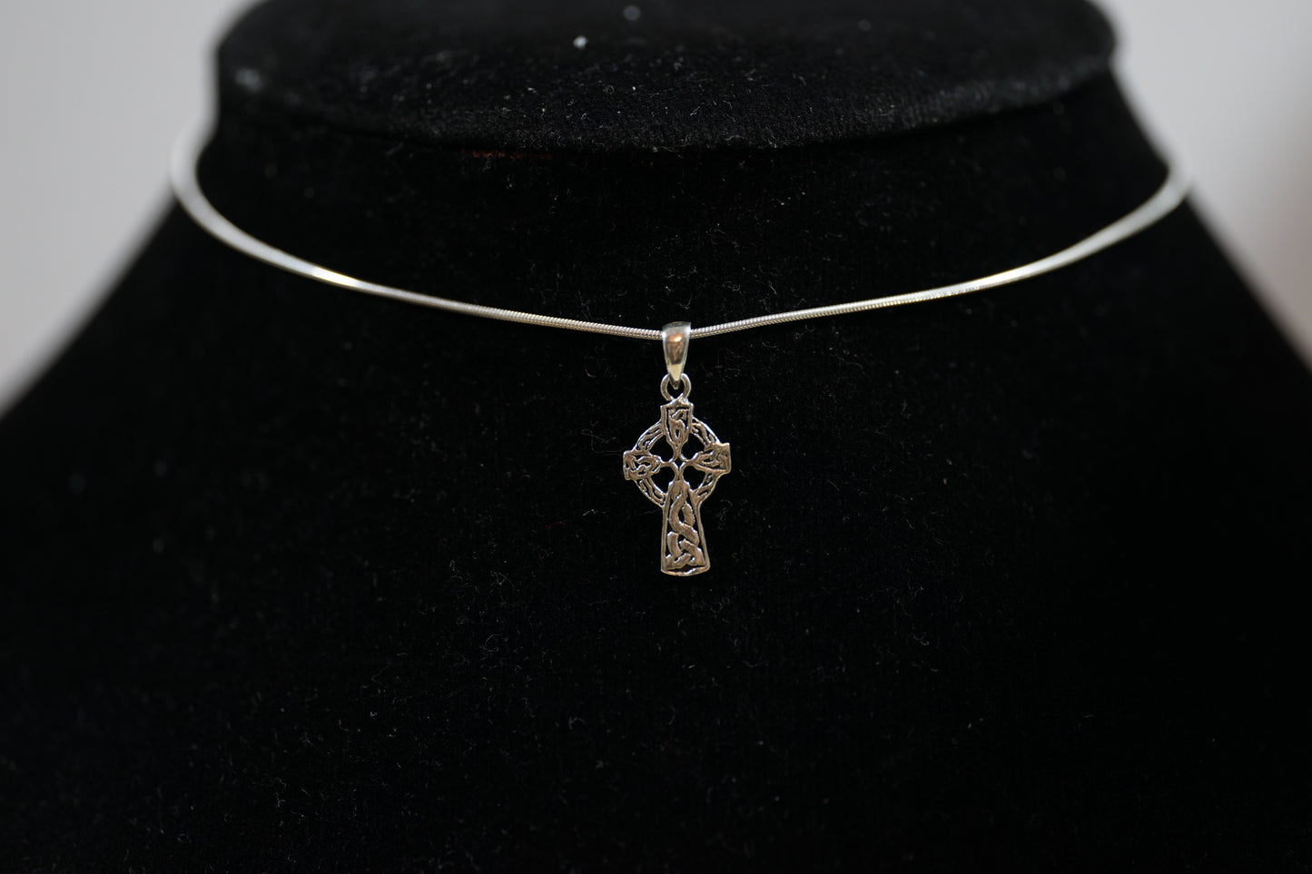 Celtic Cross Silver Pendant