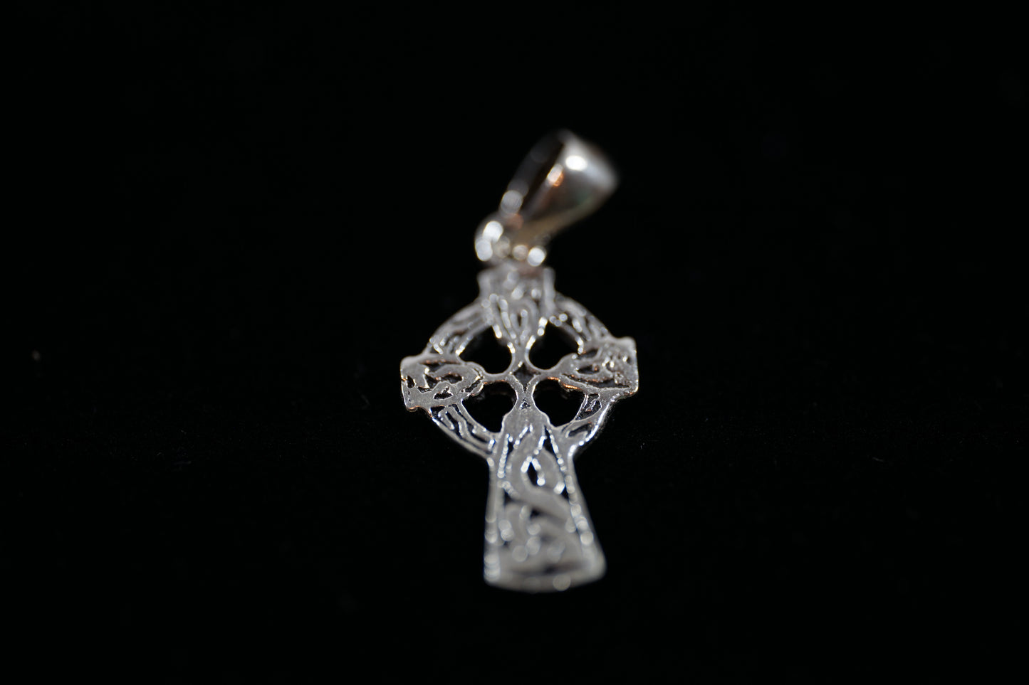 Celtic Cross Silver Pendant