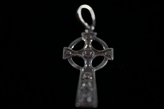 Celtic Cross Silver Pendant